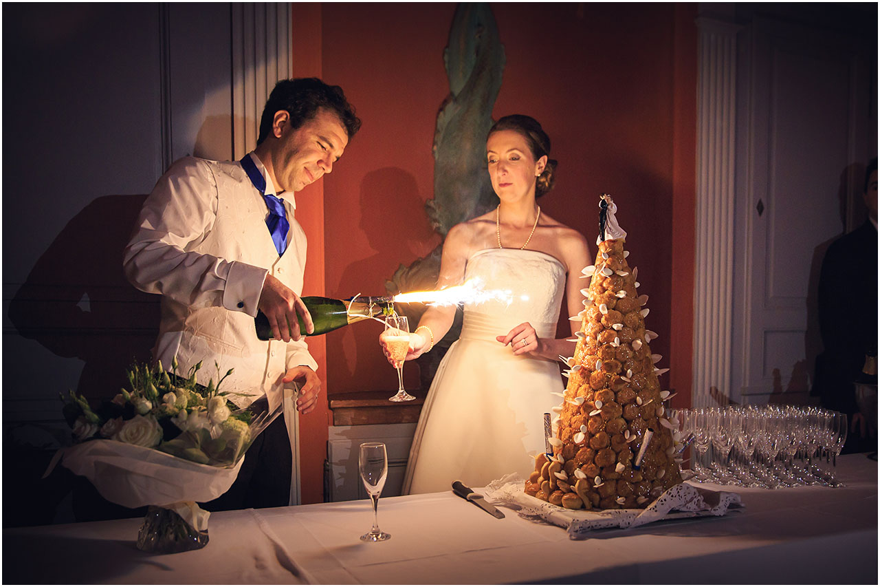 Chateau de Pierreclos - mariage - gâteau des mariés