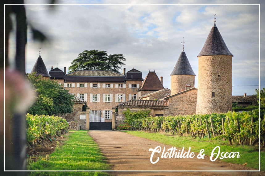 Photographie mariage de Clothilde et Oscar proche de Mâcon