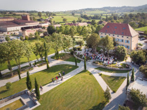 Mariage Domaine des 3 lacs Chérizet - Vue aérienne du Domaine