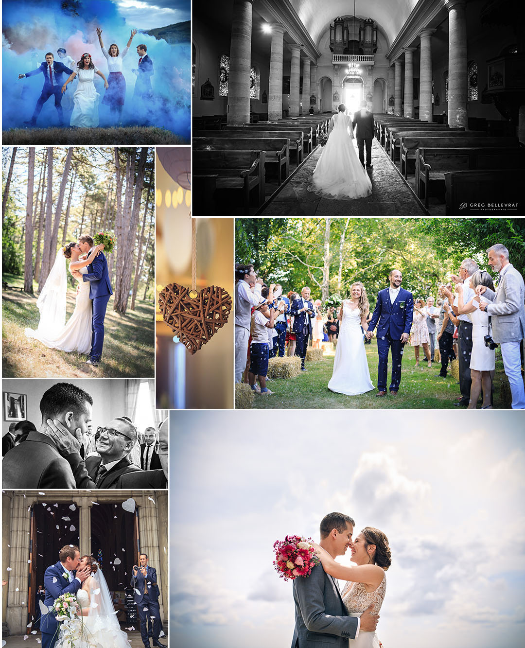 Photos de mariage nature à Chatillon sur Chalaronne par greg BELLEVRAT photographe