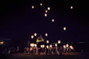 Château de Pizay Mariage Salle Soirée lanterne